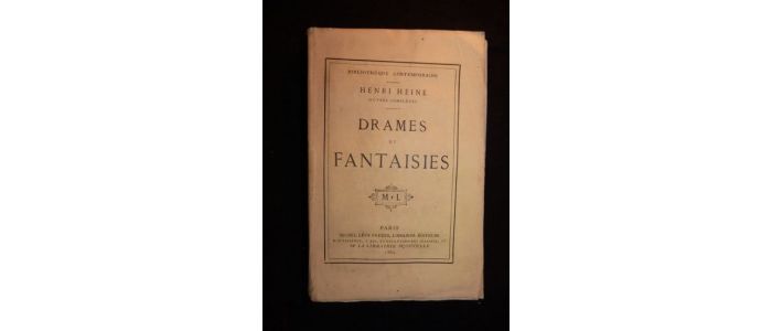 HEINE : Drames et fantaisies - First edition - Edition-Originale.com