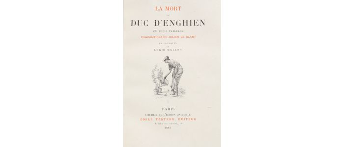 HENNIQUE : La mort du duc d'Enghien - Edition-Originale.com