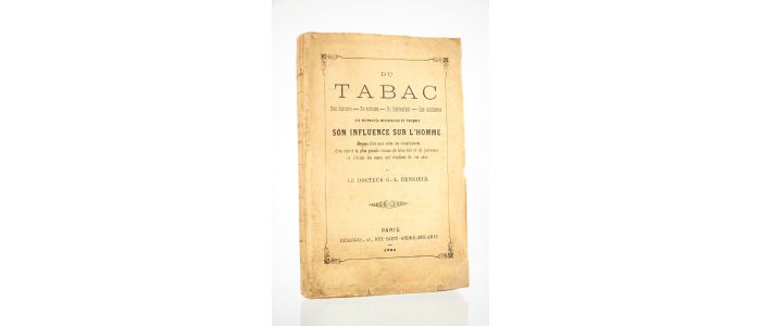 HENRIECK : Du tabac. Son histoire, sa culture, sa fabrication, son commerce - Edition Originale - Edition-Originale.com
