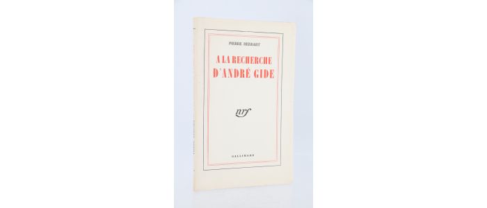 HERBART : A la recherche d'André Gide - Prima edizione - Edition-Originale.com