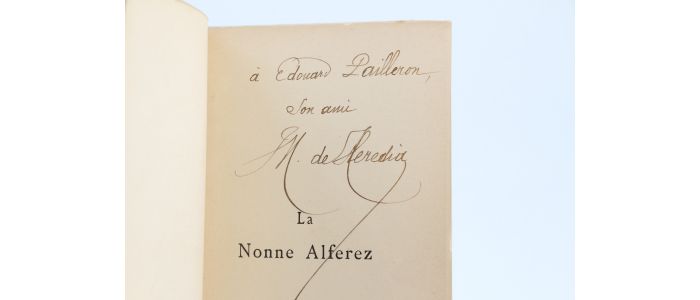 HEREDIA : La nonne Alfarez - Libro autografato, Prima edizione - Edition-Originale.com