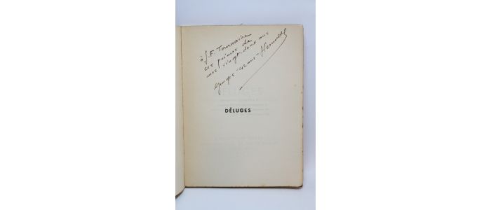 HERMENT : Déluges - Signed book, First edition - Edition-Originale.com