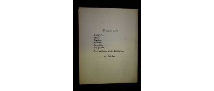 HEROLD : Antigone, 1929 - Libro autografato, Prima edizione - Edition-Originale.com