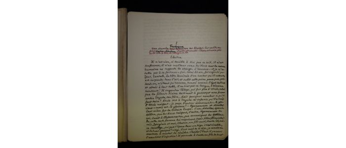 HEROLD : Oreste d'Euripide, 1935-1937. - Autographe, Edition Originale - Edition-Originale.com