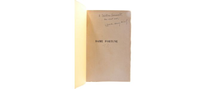 HIRSCH : Dame fortune - Signiert, Erste Ausgabe - Edition-Originale.com