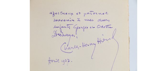 HIRSCH : L'homme aux sangliers - Libro autografato, Prima edizione - Edition-Originale.com