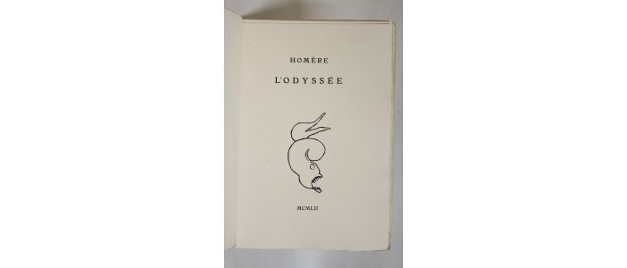 HOMERE : L'Odyssée (chants V et VI) - Libro autografato - Edition-Originale.com