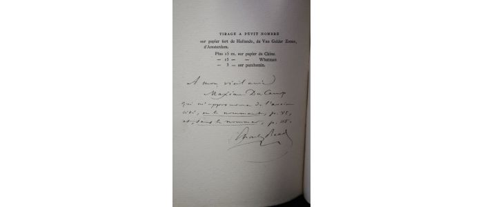 HOTMAN : Le tigre, pamphlet anti-guisard de 1560 reproduit pour la première fois en fac-similé d'après l'unique exemplaire connu (qui a échappé à l'incendie de l'Hôtel-de-Ville en 1871) et publié avec des notes historiques, littéraires et bibliophiliques par M. Charles Read - Autographe - Edition-Originale.com