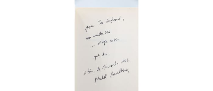 HOUELLEBECQ : Les particules élémentaires - Signed book - Edition-Originale.com