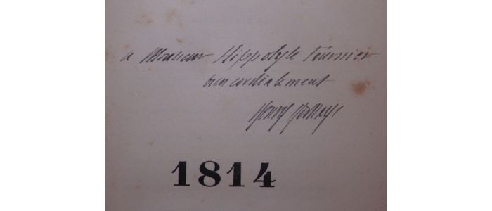 HOUSSAYE : 1814 - Signed book, First edition - Edition-Originale.com