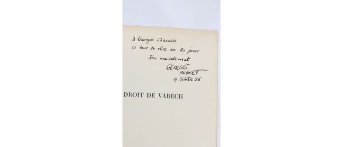HUGNET : Le droit de varech - Signiert, Erste Ausgabe - Edition-Originale.com
