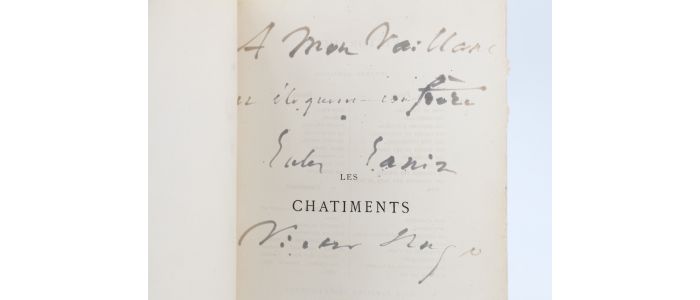 HUGO : Les châtiments - Autographe, Edition Originale - Edition-Originale.com