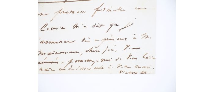 HUGO : Lettre autographe signée adressée à Zoé du Vidal de Montferrier - Libro autografato, Prima edizione - Edition-Originale.com