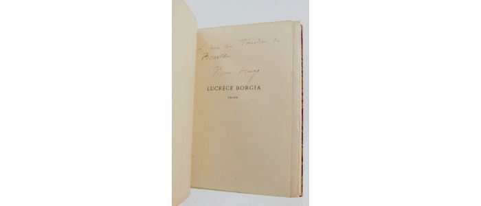 HUGO : Lucrèce Borgia - Autographe - Edition-Originale.com