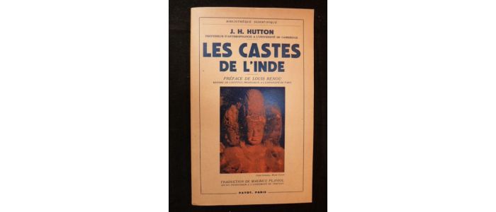 HUTTON : Les castes de l'Inde - Edition Originale - Edition-Originale.com