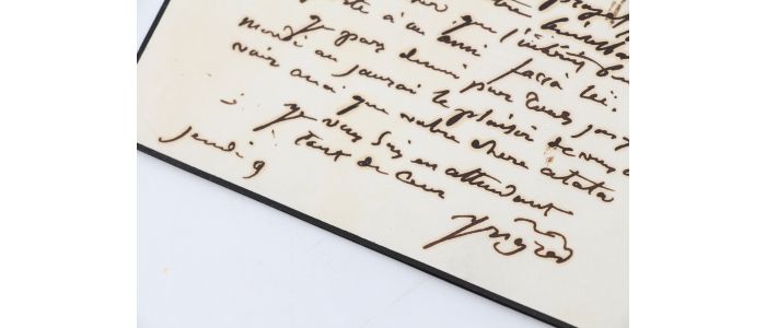 INGRES : Lettre autographe signée, recommandant son élève Albert Magimel - Autographe, Edition Originale - Edition-Originale.com