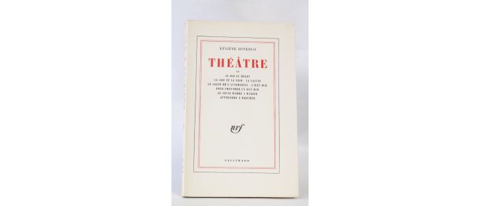 IONESCO : Théâtre IV - Erste Ausgabe - Edition-Originale.com