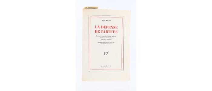 JACOB : La Défense de Tartuffe - Extases, Remords, Visions, Prières, Poèmes et Méditations d'un juif converti - Edition-Originale.com