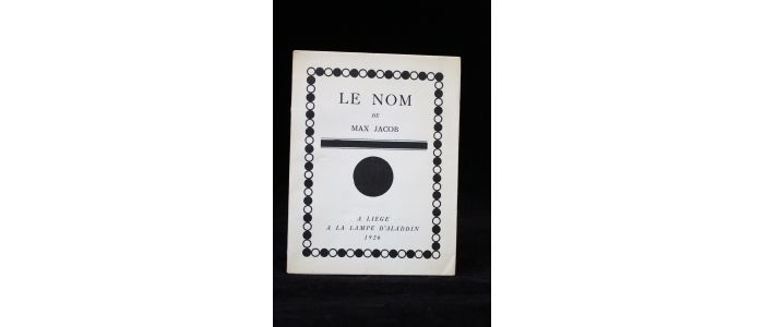 JACOB : Le nom - First edition - Edition-Originale.com