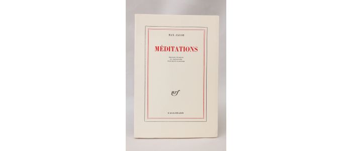 JACOB : Méditations - Prima edizione - Edition-Originale.com