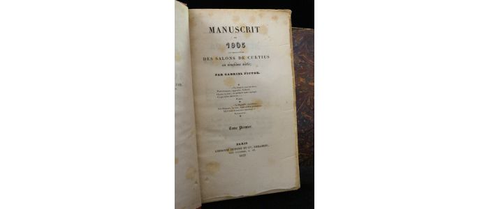 JAL : Manuscrit de 1905 ou explications des salons de Curtius, au vingtième siècle - Prima edizione - Edition-Originale.com