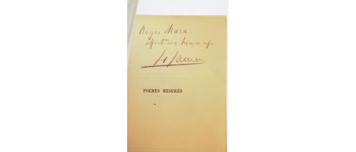 JAMMES : Poèmes mesurés - Signiert, Erste Ausgabe - Edition-Originale.com
