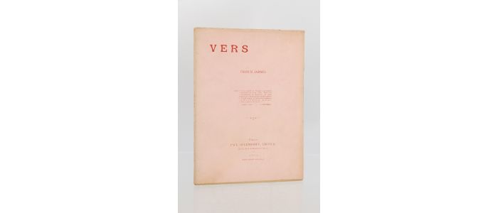 JAMMES : Vers - First edition - Edition-Originale.com