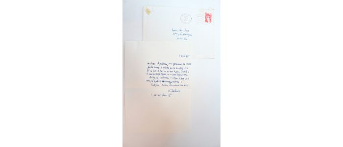 JANKELEVITCH : Lettre autographe datée, signée et adressée à Jani Brun depuis son domicile parisien du Quai aux fleurs - Libro autografato, Prima edizione - Edition-Originale.com