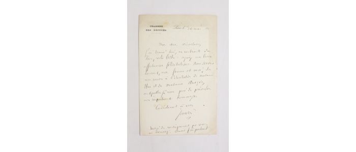 JAURES : Lettre autographe signée à Arthur Huc - Libro autografato, Prima edizione - Edition-Originale.com