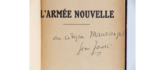 JAURES : L'organisation socialiste de la France - L'armée nouvelle - Signed book, First edition - Edition-Originale.com