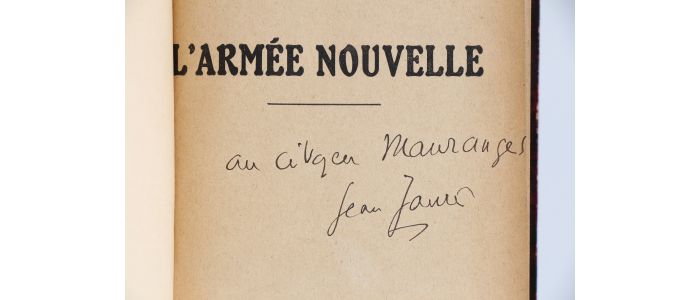 JAURES : L'organisation socialiste de la France - L'armée nouvelle - Libro autografato, Prima edizione - Edition-Originale.com