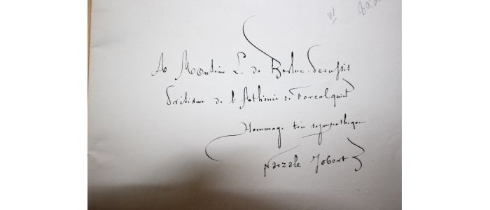 JOBERT : Myosotis à la vierge, sonnets - Autographe, Edition Originale - Edition-Originale.com
