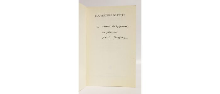 JOUFFROY : L'ouverture de l'être 1947-1962. Poèmes suivis de Cerner l'incernable et précédés de La poétique de l'ouverture par Sarane Alexandrian - Autographe, Edition Originale - Edition-Originale.com
