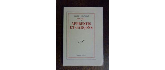 JOUHANDEAU : Apprentis et garçons - Prima edizione - Edition-Originale.com