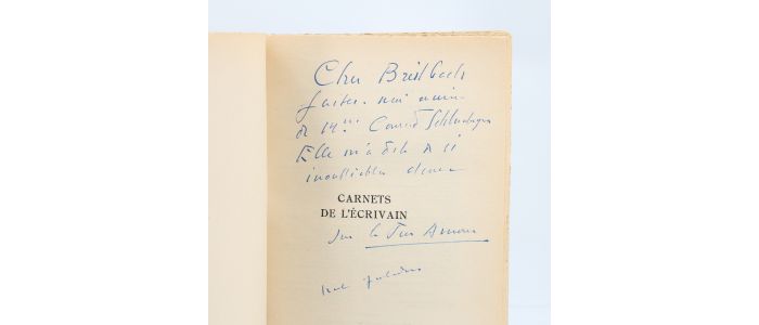 JOUHANDEAU : Carnets de l'écrivain - Libro autografato, Prima edizione - Edition-Originale.com