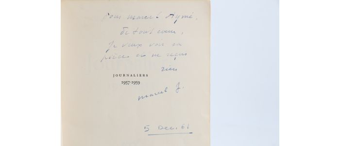 JOUHANDEAU : Journaliers 1937-1939 - Libro autografato, Prima edizione - Edition-Originale.com
