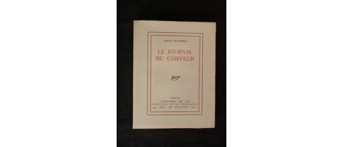 JOUHANDEAU : Le journal du coiffeur - Edition Originale - Edition-Originale.com