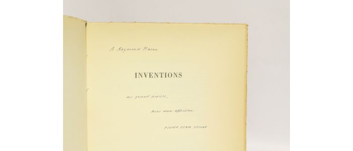 JOUVE : Inventions - Signed book, First edition - Edition-Originale.com