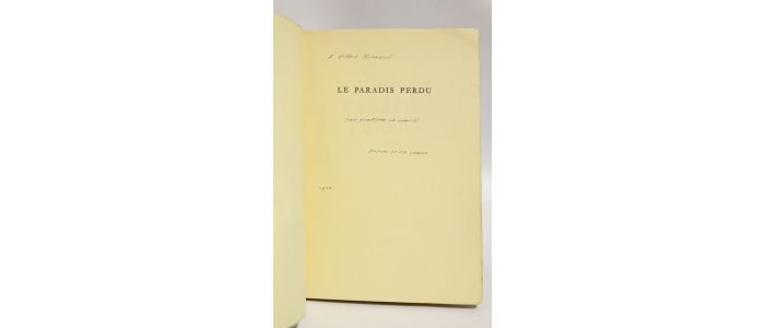 JOUVE : Le paradis perdu - Libro autografato - Edition-Originale.com
