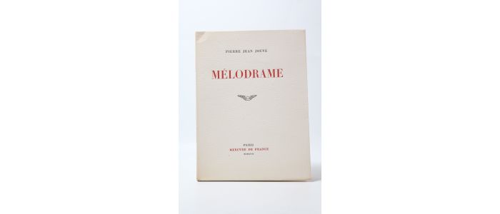 JOUVE : Mélodrame - Signed book, First edition - Edition-Originale.com