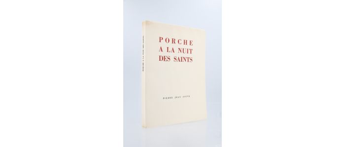 JOUVE : Porche à la nuit des saints - Erste Ausgabe - Edition-Originale.com