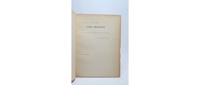 JOUVE : Vers majeurs - Signiert, Erste Ausgabe - Edition-Originale.com