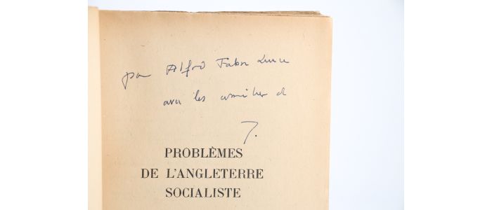 JOUVENEL : Problèmes de l'Angleterre socialiste - Autographe, Edition Originale - Edition-Originale.com