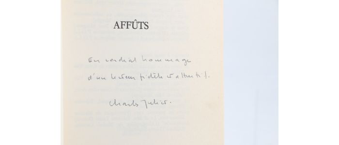 JULIET : Affûts - Signed book, First edition - Edition-Originale.com