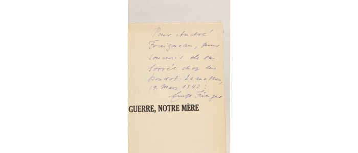 JUNGER : La guerre notre mère - Signiert, Erste Ausgabe - Edition-Originale.com