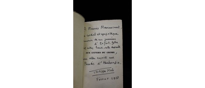 KAH : Aux enfers du crime - Libro autografato, Prima edizione - Edition-Originale.com