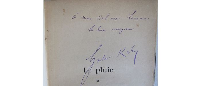 KAHN : La pluie et le beau temps - Signed book, First edition - Edition-Originale.com