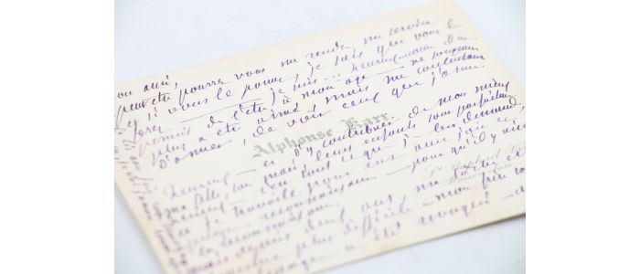 KARR : Carte de visite autographe signée au librettiste et journaliste Philipe Gille - Signiert, Erste Ausgabe - Edition-Originale.com