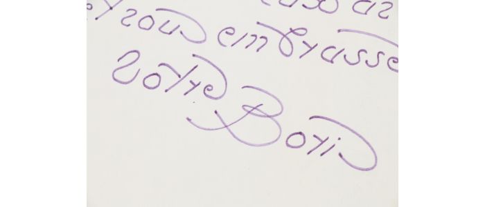KOCHNO : Lettre manuscrite adressée à Alice Rim à propos de la disparition d'une amie commune - Signed book, First edition - Edition-Originale.com