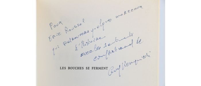 KONOPNICKI : Les bouches se ferment - Libro autografato, Prima edizione - Edition-Originale.com